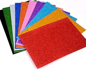 1193 ( 1 Pkt-10 Sheets) Glitter Eva Foam A4 Sticky Sheet