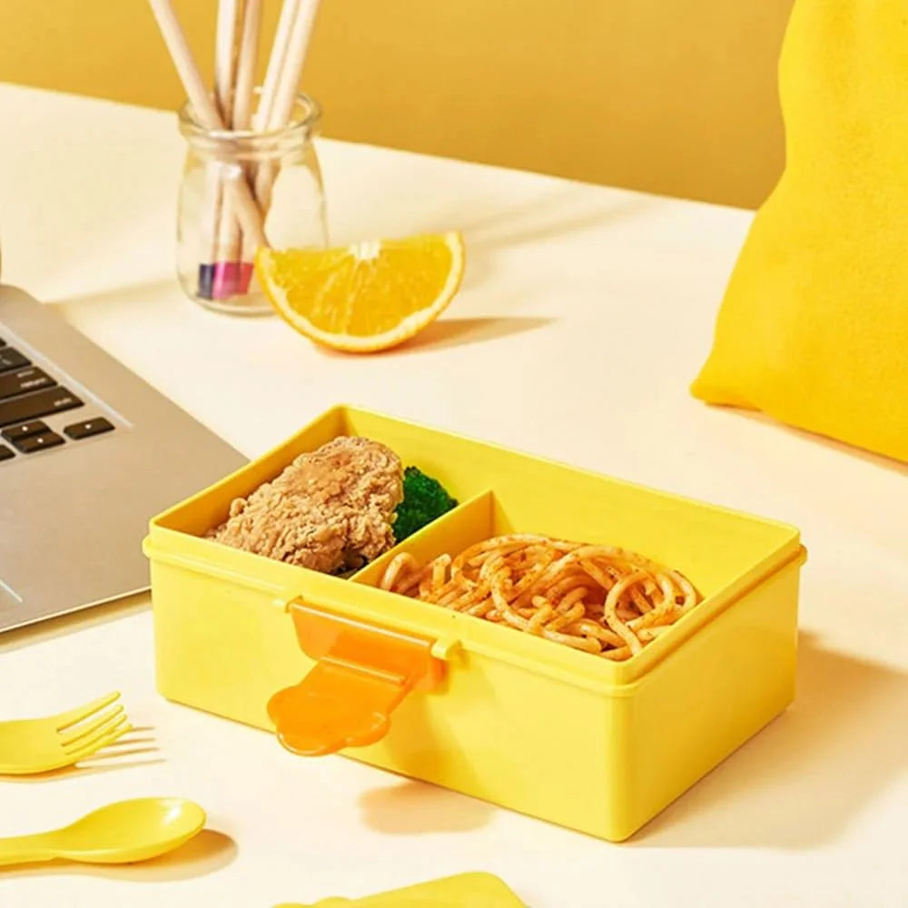 6650 Cuddle Little Ducky Kids Lunch Box Leak-Proof Bento Box for School, Travel & Office