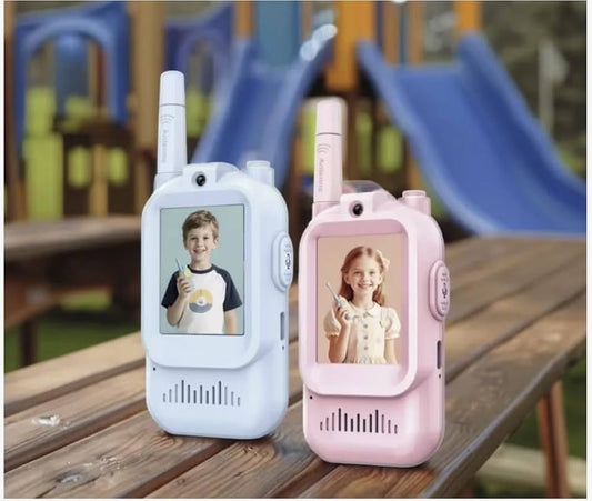 20379 Walkie Talkie for Kids with Video: Rechargeable Toddler Toys with HD Camera & Voice Changer, 2 Phones, Long Range Gift Toys for Boy & Girl