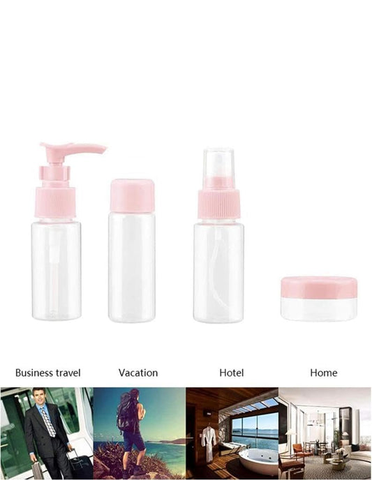 134 Girls Travel Organizer/Girls Travel Smart Bottle Set Plastic Cosmetic Toiletries Liquid Contain/Travelers Storage Boxers Leak Proof Portable Travel Accessories