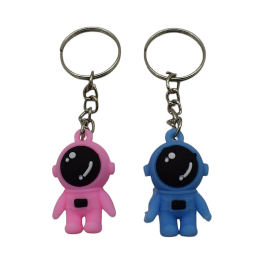 20883 {Pack of12} Space Astronaut theme Boys/Girls Design Keyrings/Keychains for Kids