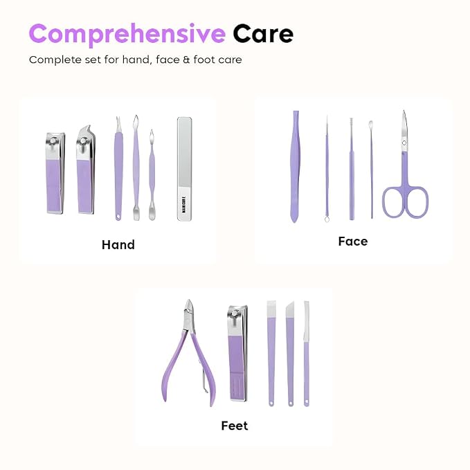 21074 16 In 1 Manicure Kit Professional Nail Kit For Pedicure & Manicure, Pedicure Tools With Toenail Clippers