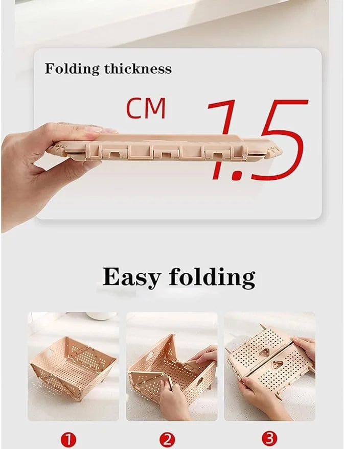 6091 Plastic Foldable Storage Basket