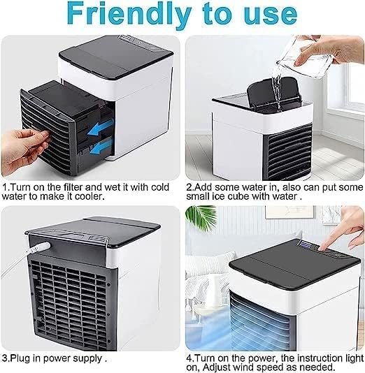 010468 Desktop Spray Fan Multipurpose Misting Humidifier for Office Outdoor Camping | Home Improvement | Heating, Cooling & Air