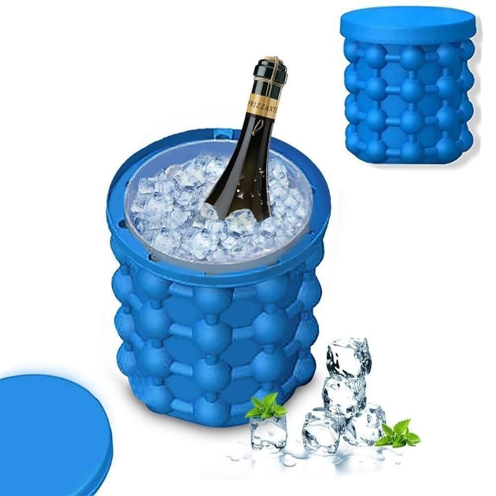 10404 Silicone Ice Cube Maker | The Innovation Space Saving Ice Cube Maker | Bucket Revolutionary Space Saving Ice-Ball Makers for Home