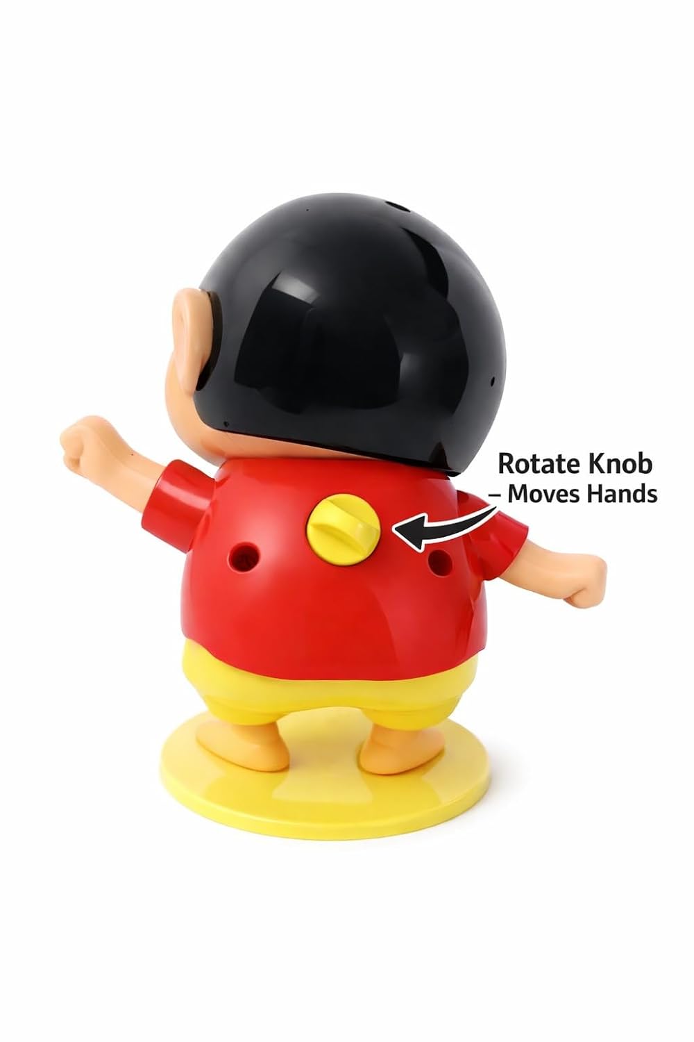 008 Shin-chan Dancing Action Figure with Clockwork – Funny Anime Toy, Moving Head & Arms, Cute Desk Decor, Car Dashboard Ornament, Collectible Gift for Kids {Random Design}