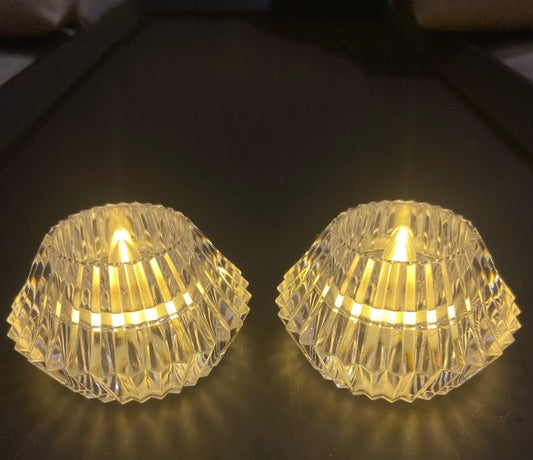 10837 Smokeless & Flameless LED Tealight Acrylic Decorative Tea Light Candles for Diwali, Home Décor, Gifting, Birthday, Christmas, Festival Decoration