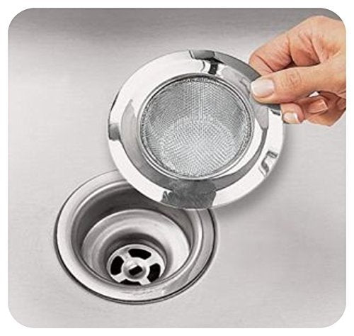 11207 Stainless Steel Sink Strainer Kitchen Drain Basin Basket Filter Stopper Drainer/Jali