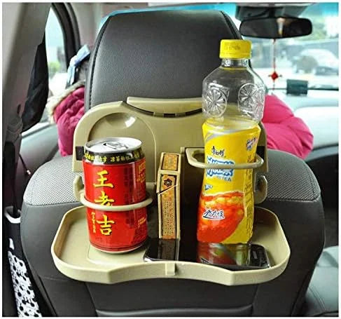 10762 Folding Car Auto Back Seat Table Drink Food Cup Tray Holder Stand Desk