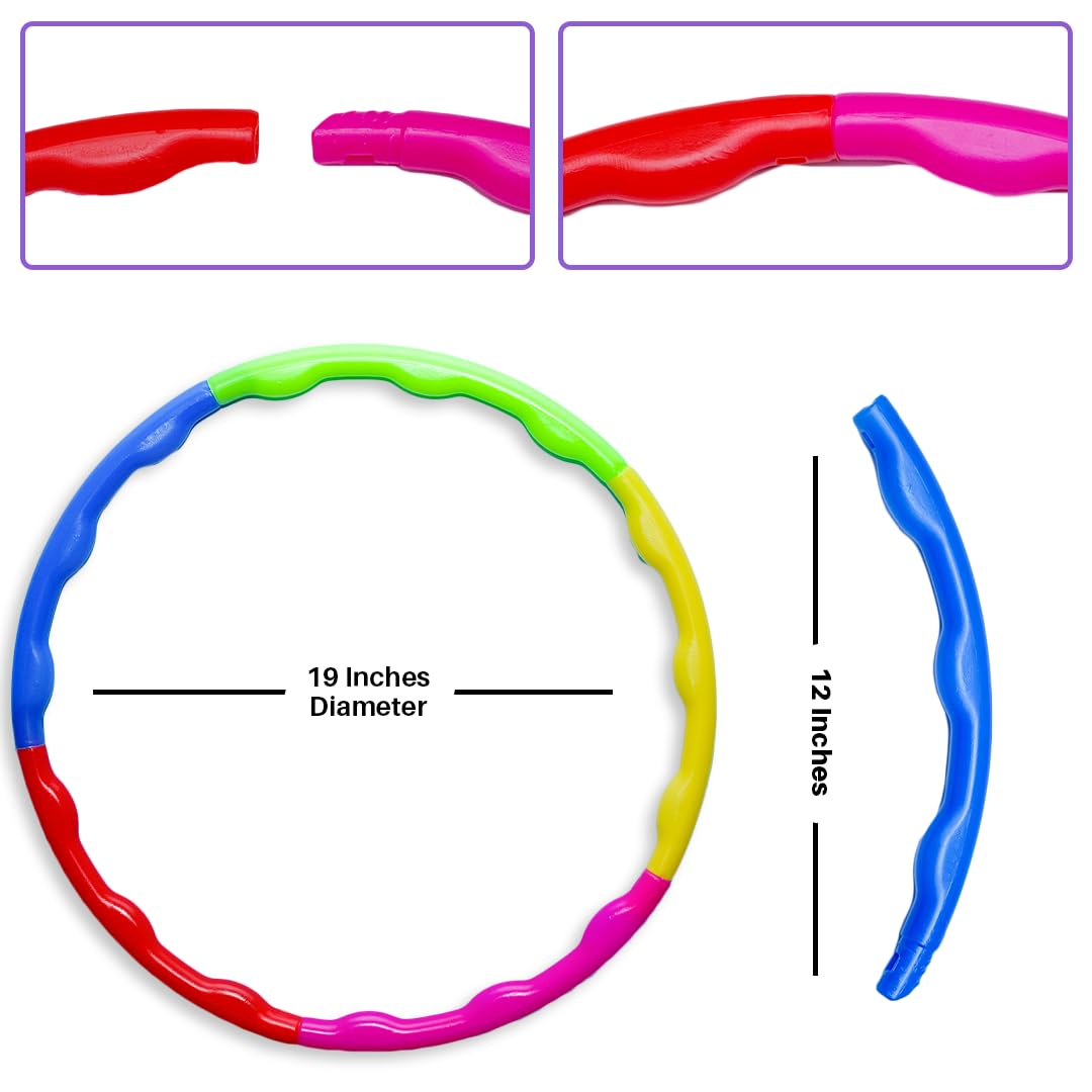 20206  Hula Hoop Ring Super Baby Nano for Kids – Multicolor & Lightweight