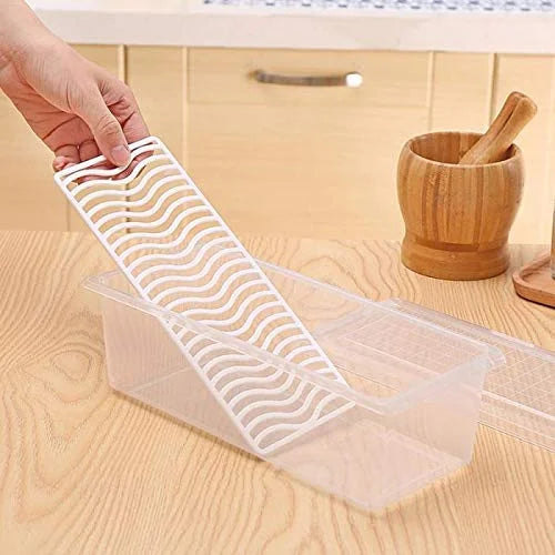 10028 Kitchen Fridge Organizer Case Removable Drain Plate Tray For Keep Fruits Vegetables (Set Of 6 Boxs)