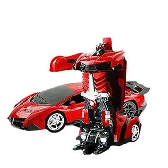 AK-819 Transformer Robot Car Toy Sports Car to Robot, Kids Action Figure Vehicle {Multicolour}