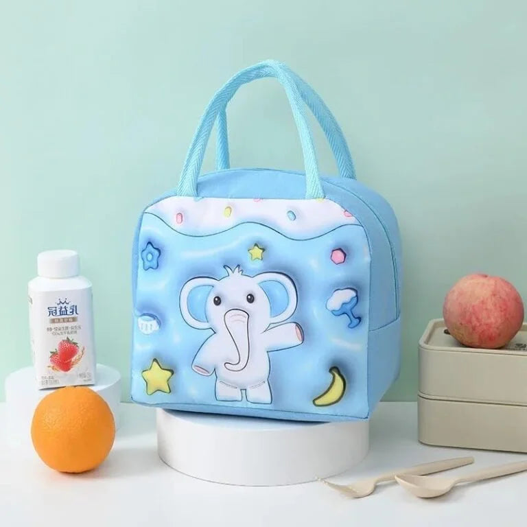 GBT-51077 3D Hot & cold leak proof lunch bags Insulated Tiffin Lunch Bags
