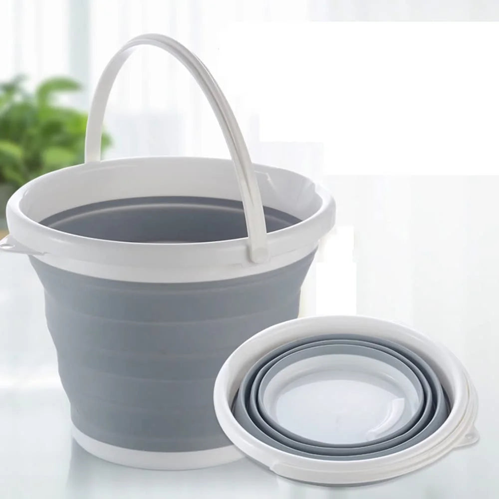 7037 Silicone Folding Bucket Size 8 inches *10 inches * Capacity 5 liters