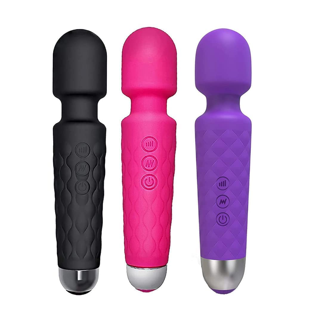 20558 Personal Body Massager for Women, Men, Cordless Full Body Massager Machine for Pain Relief, Handheld Back Massage Machine with Medical Grade Silicone {Multicolor}