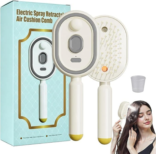 JY-603 Electric Spray Retractable Air Cushion Comb with Mist Function