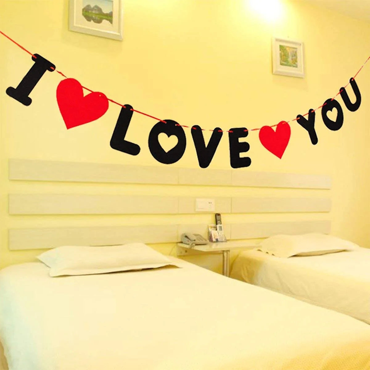 10242 I Love You Banner For Decoration