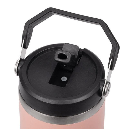 20700 Insulated Travel Tumbler, Stainless Steel, Ergonomic Handle, Straw Lid, Vacuum Insulated for Hot and Cold Drinks, Outdoor Adventure Mug