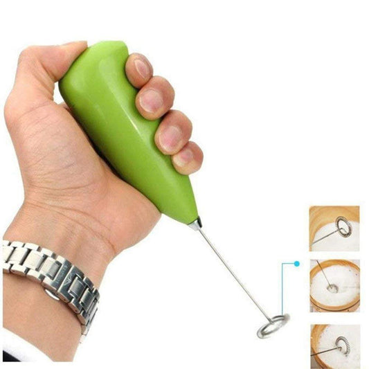 MS-3089 HONGXIZ Electric Wireless Portable Handheld Foam Maker Hand Blender Milk Wand Mixer Frother for Coffee, Juice, Cafe Latte, Espresso, Cappuccino, Lassi