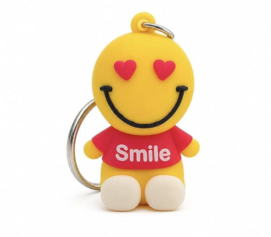 20892 {Pack of 12} Smiley Face Keychains For car, Motorbike, Gift & merchandise keyrings