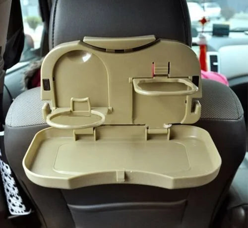10762 Folding Car Auto Back Seat Table Drink Food Cup Tray Holder Stand Desk
