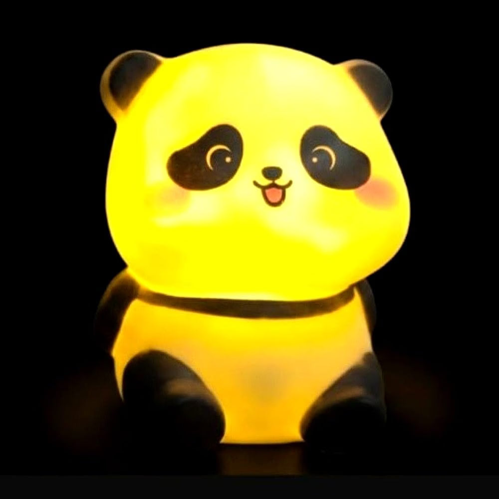 21202  Mini Panda Toy LED Night Lamp for Kids, Touch Lamp, Baby Safe Night Light for Bedroom, Nursery & Gift (Warm Yellow Glow)