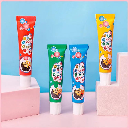 0720-E {pack of 20} Blow Bubble Balloon with Straw , Party Birthday Gift, Great Original Bloonies Bubble Making Tubes, Bubbles DIY Crafting Childhood Nostalgia Toy