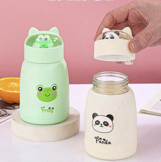 20952   500ml Reusable Glass Water Bottle | Double Wall Leakproof | Hot & Cold Drinks | Travel & Office Use |(Multicolor)