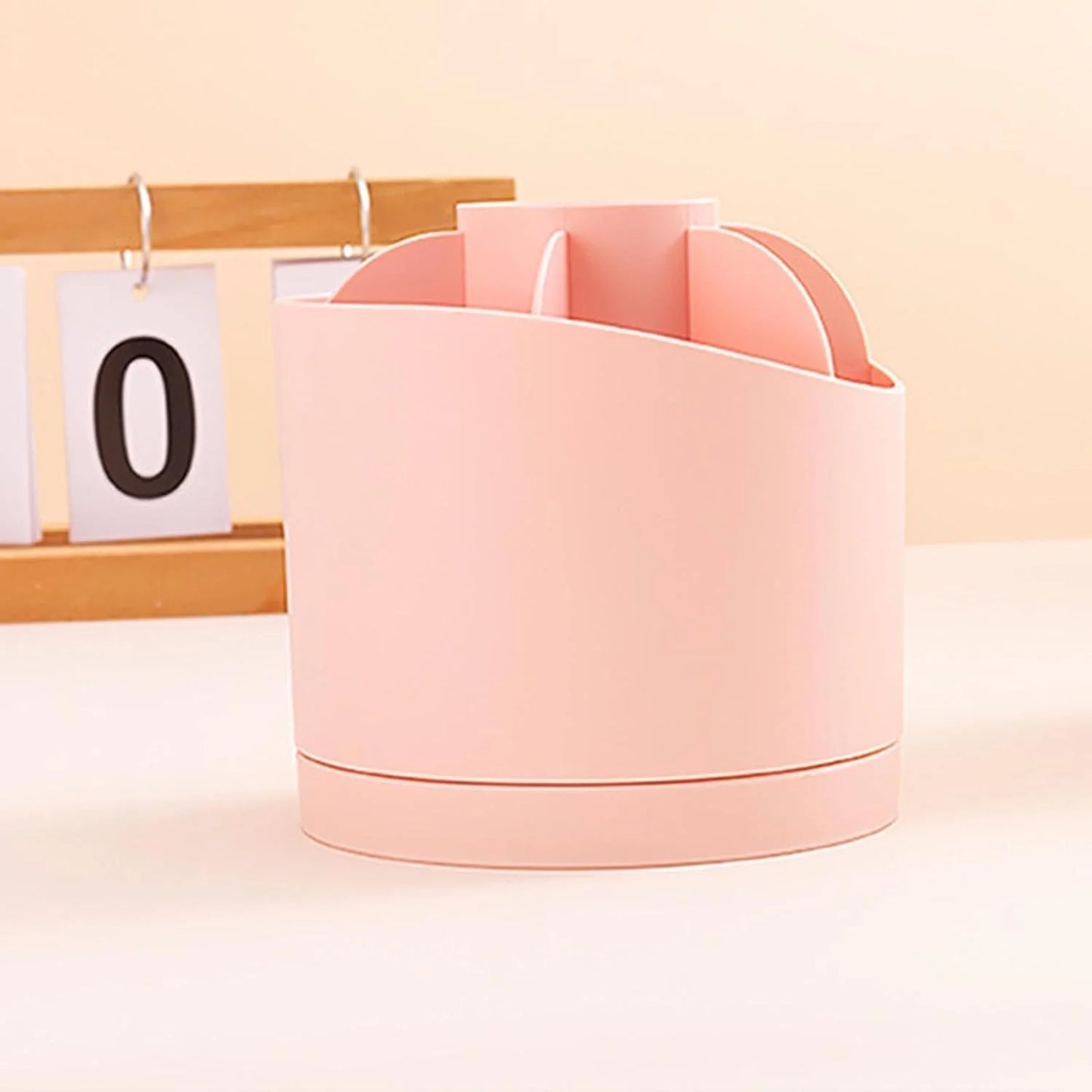 10368 360° Rotating Makeup Brushes Organizer, Cosmetics Organizer, Durable Makeup Box