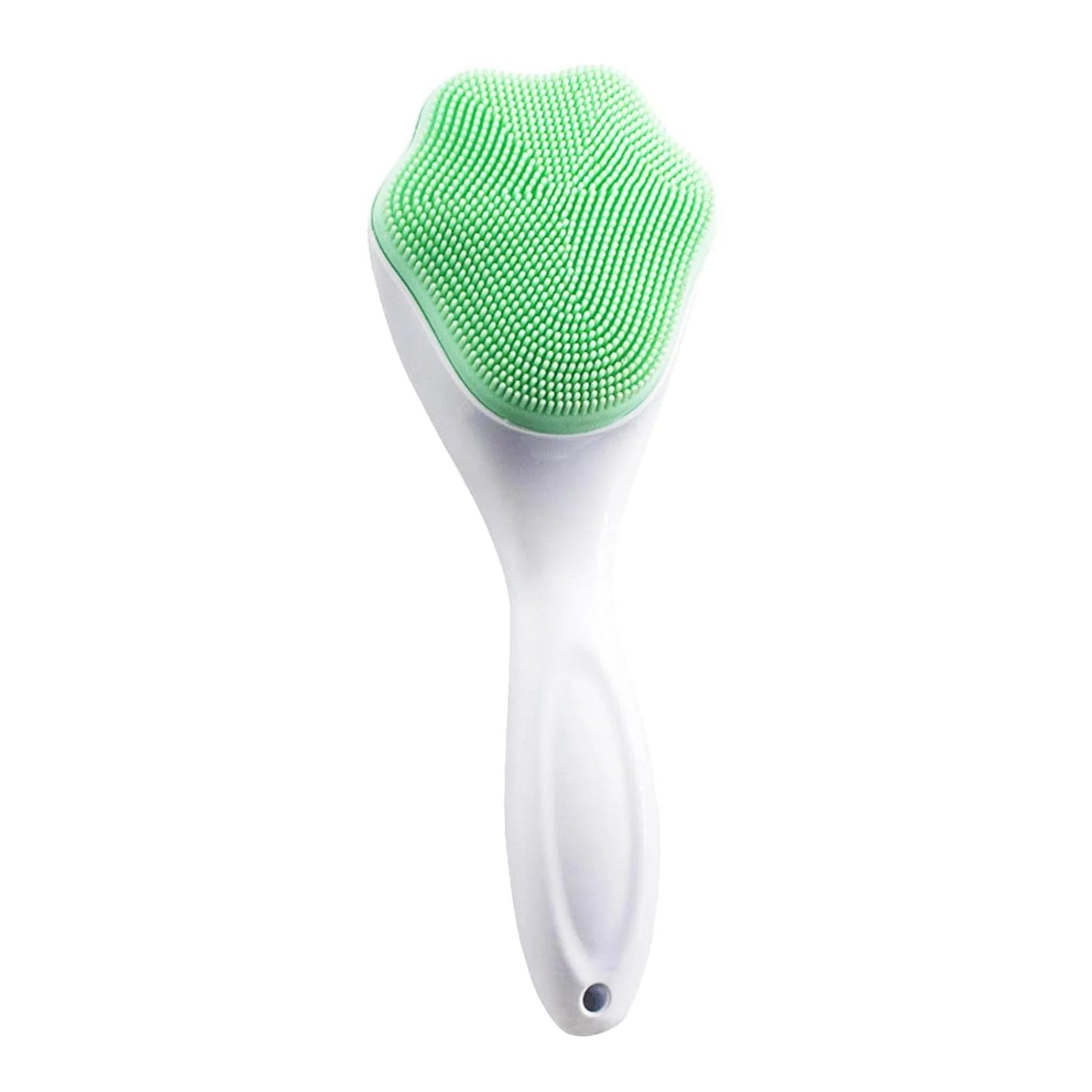 10797 Silicone Face Scrubber Exfoliating Brush, Manual Handheld Facial Cleansing Brush