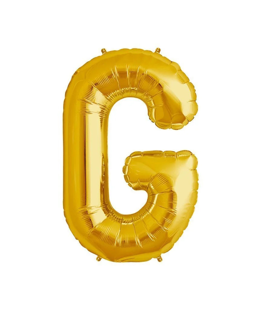 9015 (10 pcs) G Gold Letter Foil Balloon