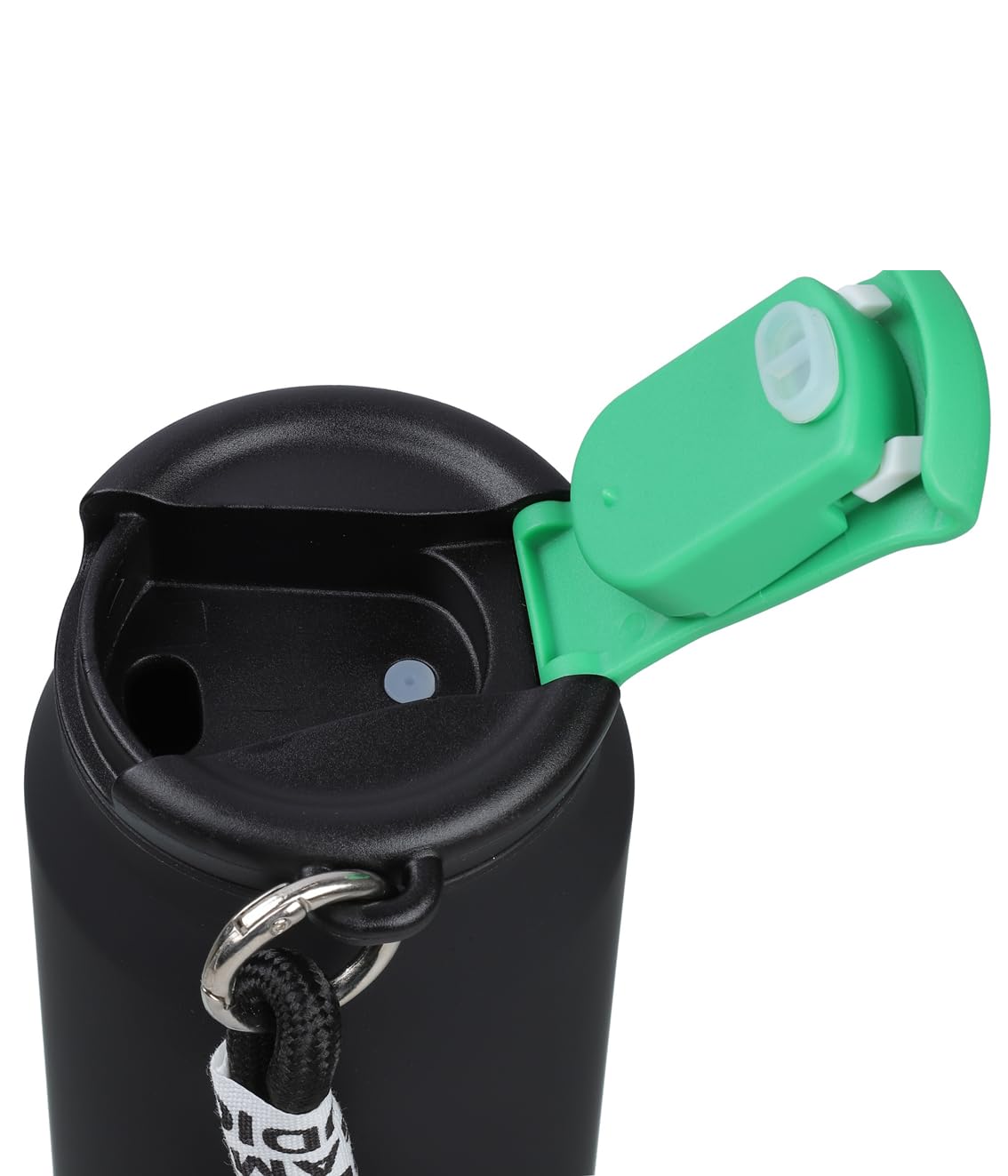 20527  {500 ML} 304 Stainless Steel Vacuum Cup Bottle with Fashion Rope Carrying Loop {Multicolor}