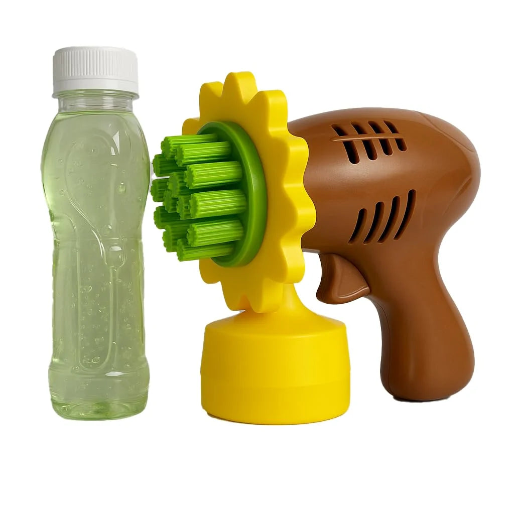 TL-101 Sunflower Bubble Gun Fun Blaster for Kids | 21 Holes Battery Operated Bubble Gun