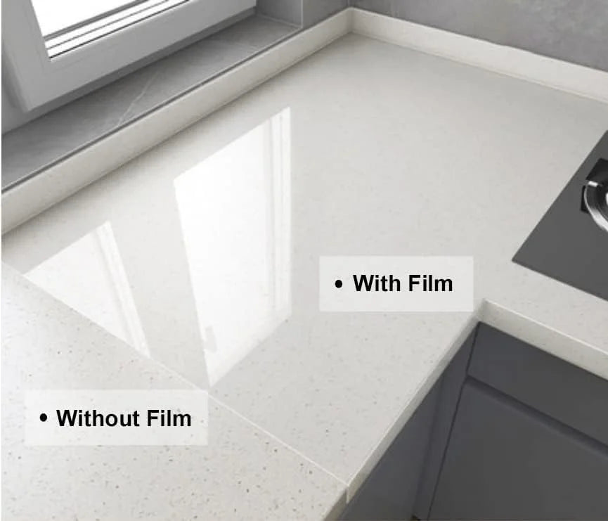 10327 Kitchen Anti-Oil & High-Temperature Resistance Transparent Tile Sticker, Kitchen Backsplash Clear Wall Protector, Splash Protection Moisture Proof Self Adhesive (60 x 200 cm)