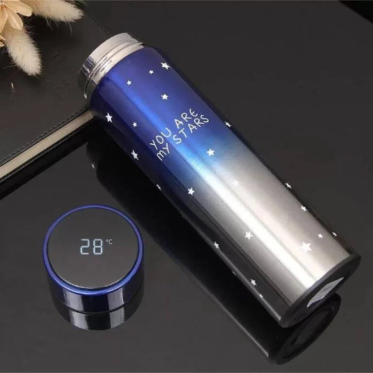 10263 Star Stainless Steel Temperature Display Smart Water Bottle Vacuum Flasks Thermos 500ml