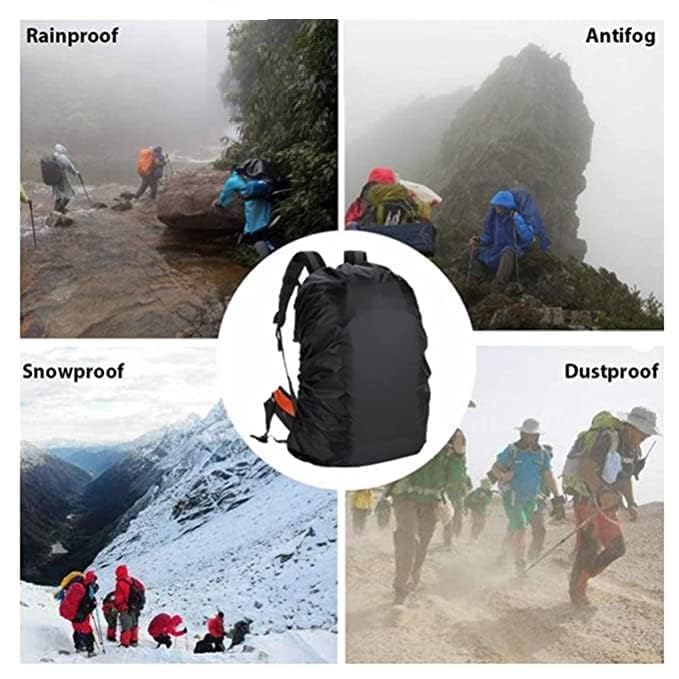 20653 Waterproof Nylon Rain Cover/Dust Cover Elastic Adjustable for Laptop Bags and Backpacks, School Bag Waterproof Cover,Dust Proof, Backpack,Laptop Bag