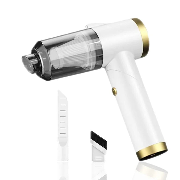 10392 Handheld Vacuum Cordless, 9000Pa Strong Suction, 90°Foldable Mini Portable Vacuum Cleaner, Rechargeable and Lightweight Hand Vacuum with LED Light for Car/Home/Pet Cleaning(White)