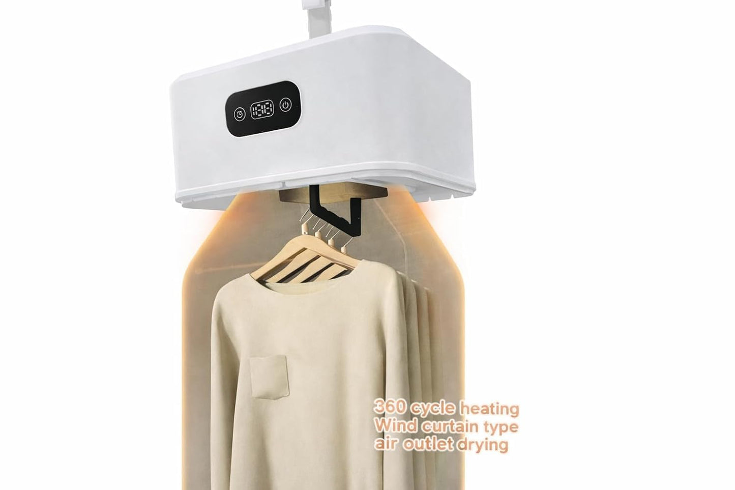 LS-171 Portable Electric Clothes Dryer Machine with Timer, Fast Drying Mini Cloth for Travel, Home & Hostel Use, Foldable Garment with Hook