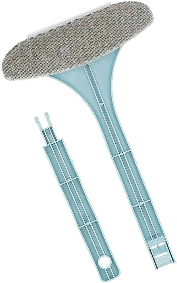 8035 – 2 in 1 Mesh Cleaning Brush & Wiper with Extended Handle Window Cleaning Brush Net Cleaner