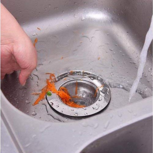 11207 Stainless Steel Sink Strainer Kitchen Drain Basin Basket Filter Stopper Drainer/Jali