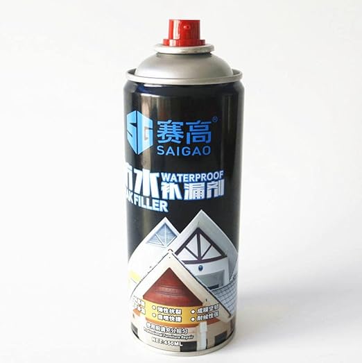 20300 Waterproof Leak Filler Spray Leakage Solution Rubber Flex Repair And Sealant Crack Hole Spray For Indoor Or Outdoor Use 450 ml