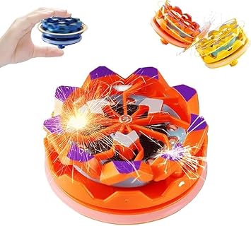 20326 Fingertip Gyro, Handheld Gyroscope Collision Light up Spinning Top Toy Spinning Gyroscope Battle Decompression Toy