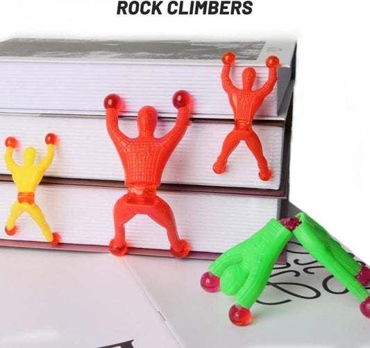 20493- 5 Pcs Sticky Wall Climbing Spiderman Rolling Men Tricky Toys for Party Favor Kids