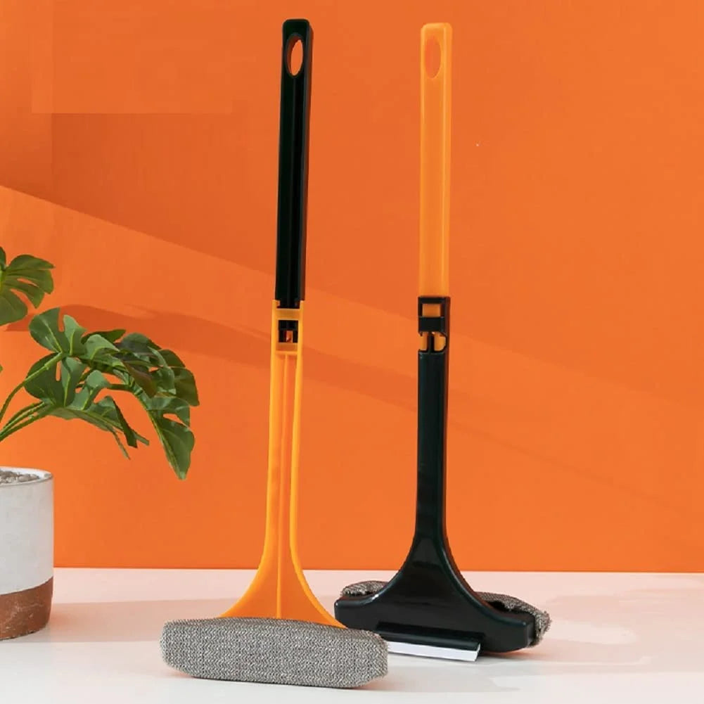 8035 – 2 in 1 Mesh Cleaning Brush & Wiper with Extended Handle Window Cleaning Brush Net Cleaner