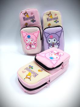 188961 Kuromi Cartoon Art Canvas Pencil Box {Random Color}