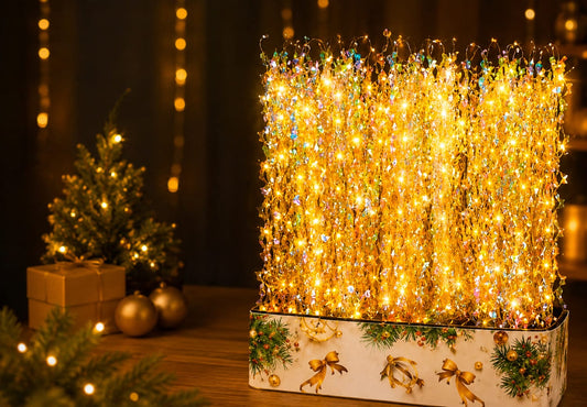 21115 8-Mode Curtain String Lights with LEDs  Fairy Lights for Indoor & Outdoor, Perfect for Diwali, Christmas, Weddings,