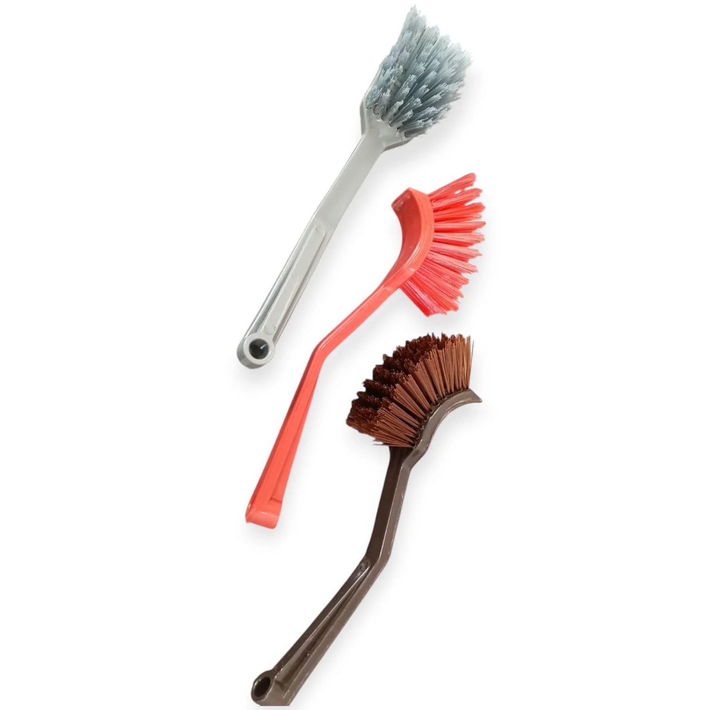 11204 Plastic Wash Basin/Toilet Seat Cleaning Brush {Multicolor}