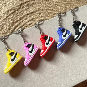 20888 {Pack of 12} Shoe Shape Keychains for Keys & Bags | Assorted Design & Color Key Ring