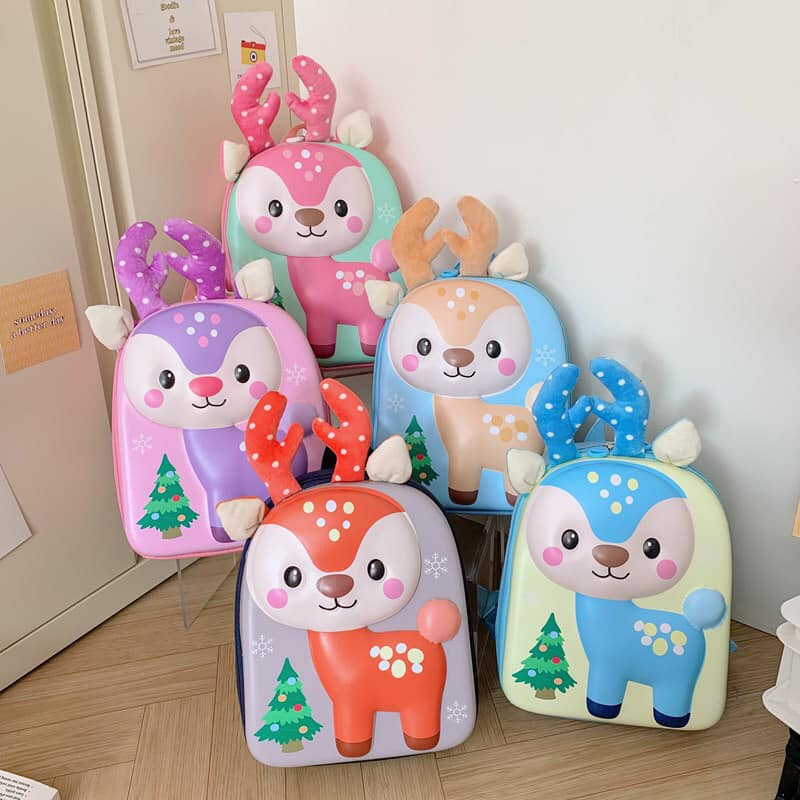 20163 Toddler Backpack, Waterproof Schoolbag Lunch Backpack, Cute Animal Cartoon Schoolbag Backpack for Girls, Boys (Multicolor)