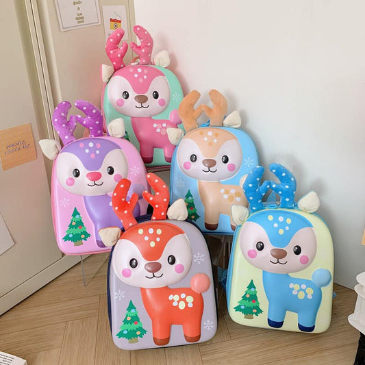 20163 Toddler Backpack, Waterproof Schoolbag Lunch Backpack, Cute Animal Cartoon Schoolbag Backpack for Girls, Boys (Multicolor)